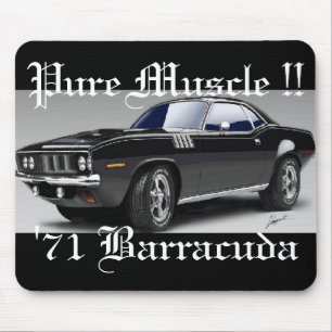 Alfombrilla De Ratón ¡De 'músculo puro 71 Barracuda!! Mousepad
