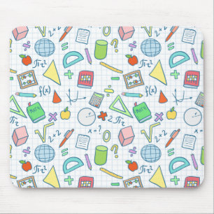 Alfombrilla De Ratón De nuevo a escuela: mousepad de la matemáticas