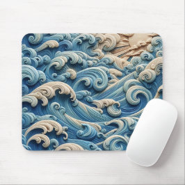 Alfombrilla de ratón de olas del océano