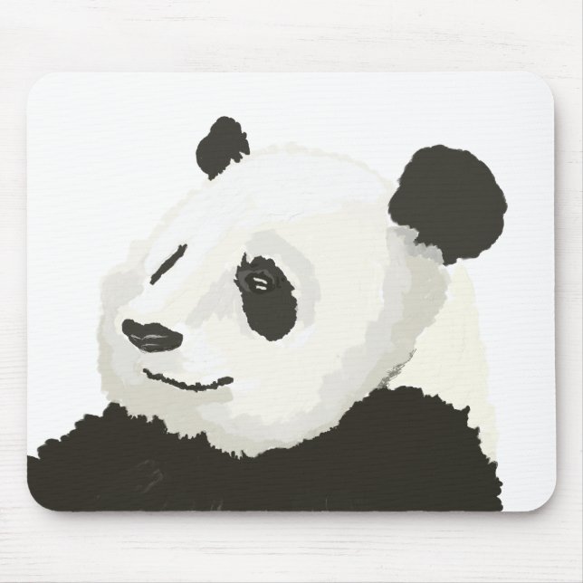 Alfombrilla de ratón de Panda Pintado (Frente)