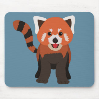 Alfombrilla de ratón de Panda Rojo