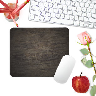 Alfombrilla de ratón de panel de madera oscura
