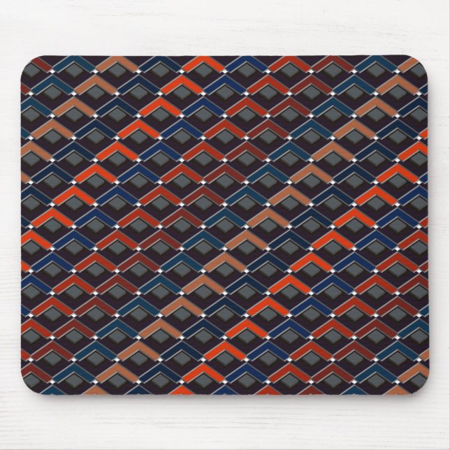 Alfombrilla de ratón de pasos en Karo en zigzag co (Frente)
