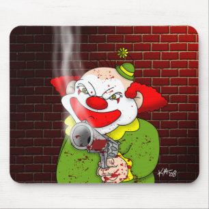 Alfombrilla de ratón de payaso asesino