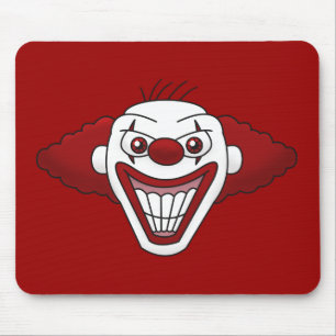 Alfombrilla de ratón de payaso malvado