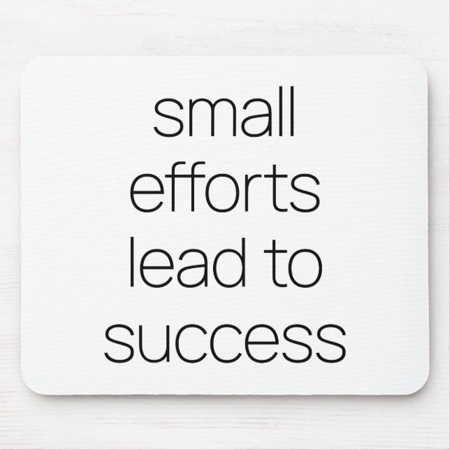 Alfombrilla de ratón de pequeños esfuerzos (Frente)