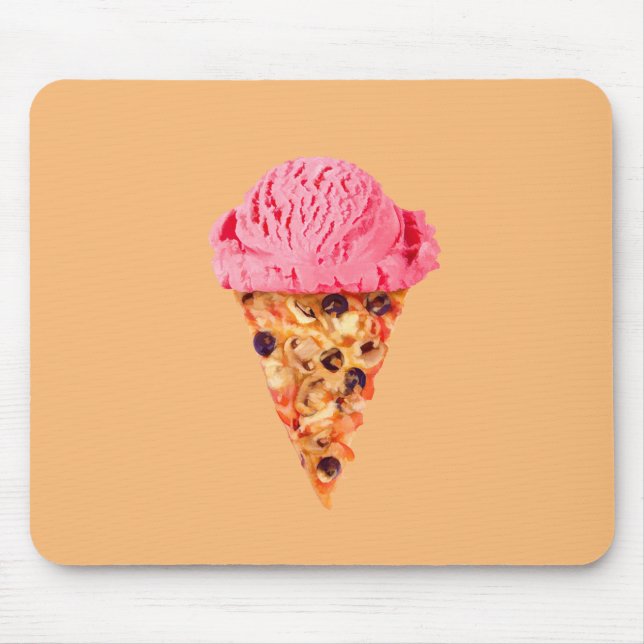 Alfombrilla de ratón de pizza de helado (Frente)