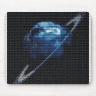 Alfombrilla de ratón de planeta anillado cósmico