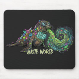 Alfombrilla de ratón de protesta ecológica Waste W