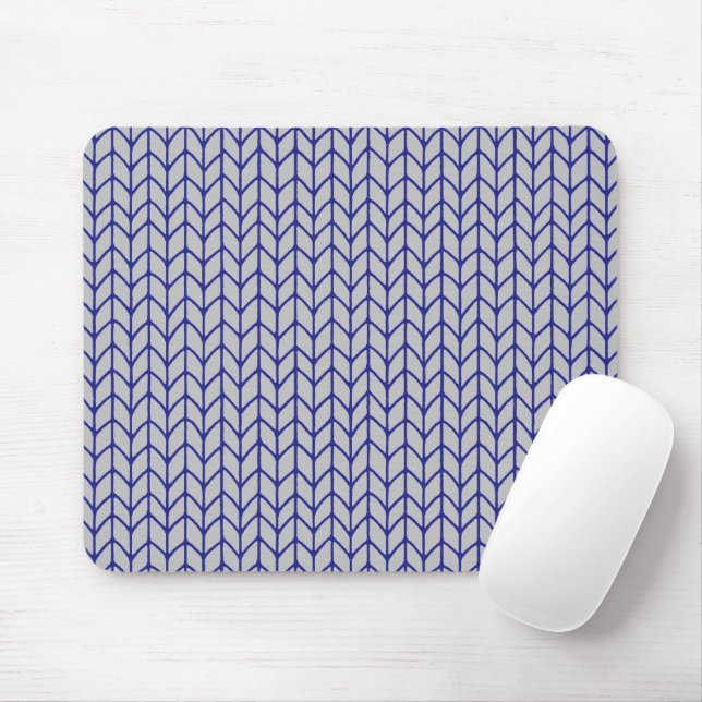 Alfombrilla de ratón de punto gris azul (Con ratón)