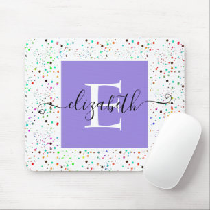 Alfombrilla de ratón de puntos coloridos