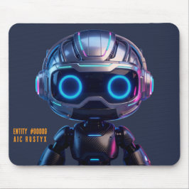 Alfombrilla de ratón de robot de IA Cyberpunk #000