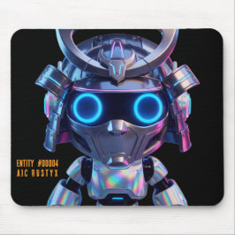 Alfombrilla de ratón de robot de IA Cyberpunk #000