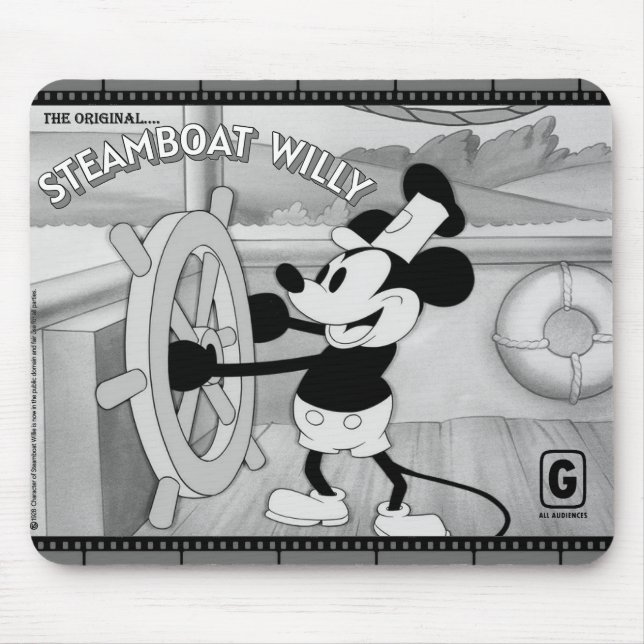Alfombrilla de ratón de Steamboat Willie (Frente)