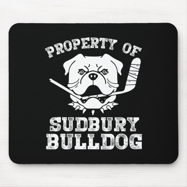 Alfombrilla De Ratón De Sudbury Bulldog Divertido (Frente)
