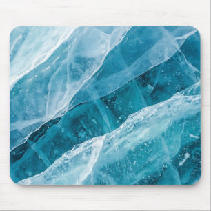 Alfombrilla de ratón de textura de hielo glacial a