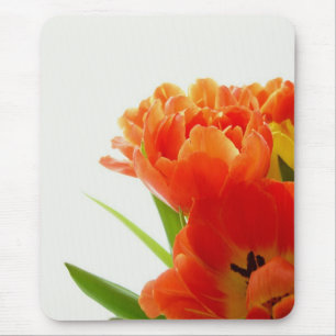Alfombrilla de ratón de tulipanes naranjas