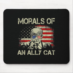 Alfombrilla De Ratón De Un Gato De Aliado Divertido Trump 2024