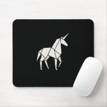 Alfombrilla de ratón de UNICORNIO de origami