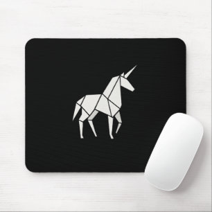 Alfombrilla de ratón de UNICORNIO de origami