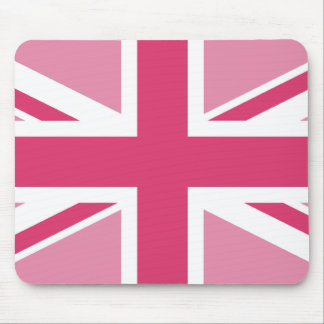 Alfombrilla De Ratón ~ de Union Jack en rosas femeninos