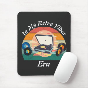 Alfombrilla de ratón de vinilo retro vintage