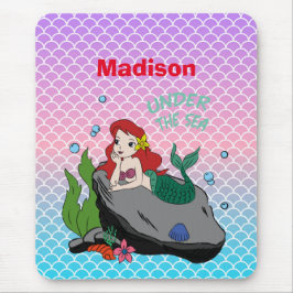 Alfombrilla De Ratón De vuelta a la escuela con sirenas y el mar