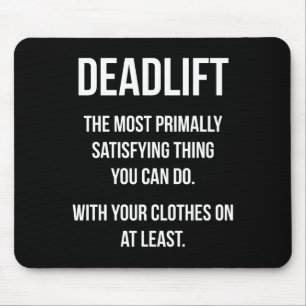 Alfombrilla De Ratón Deadlift - Gracioso Meme Gym - Novedad de entrenam