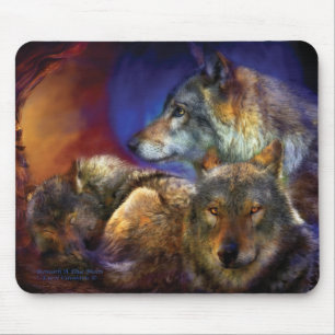 Alfombrilla De Ratón Debajo de una luna azul Mousepad