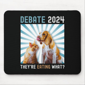 Alfombrilla De Ratón Debate sobre las elecciones de 2024: El gato de pe