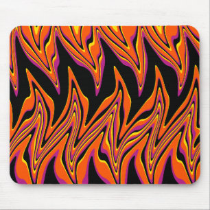 Alfombrilla De Ratón Debilitado en negro, rosa, Naranja y amarillo