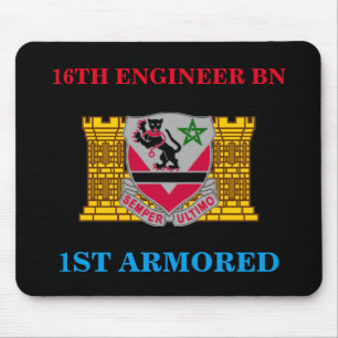 Alfombrilla De Ratón décimosexto BATALLÓN 1r MOUSEPAD ACORAZADO del