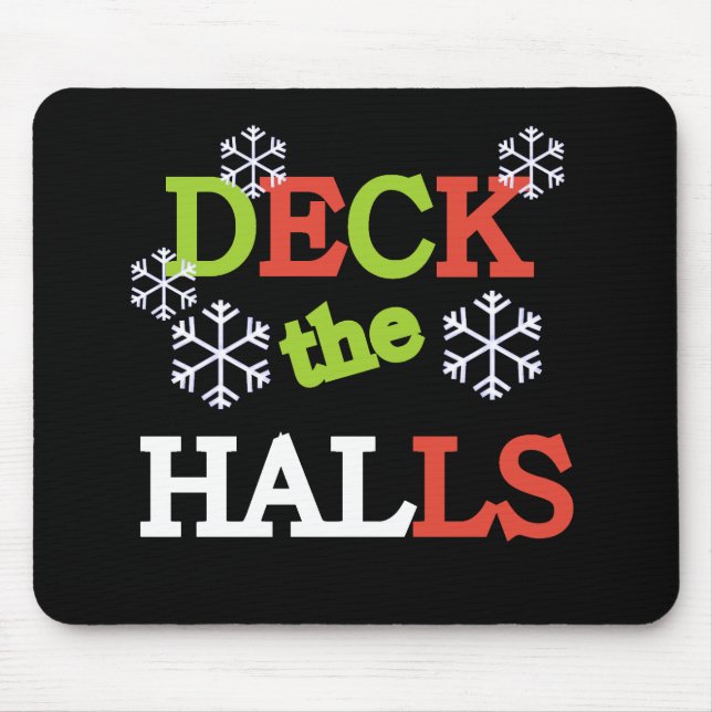 Alfombrilla De Ratón Deck the Halls (Frente)