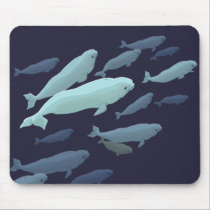 Alfombrilla De Ratón Decoración de la ballena del bebé de Mousepad del