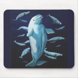 Alfombrilla De Ratón Decoración de la pintura de la ballena de Mousepad
