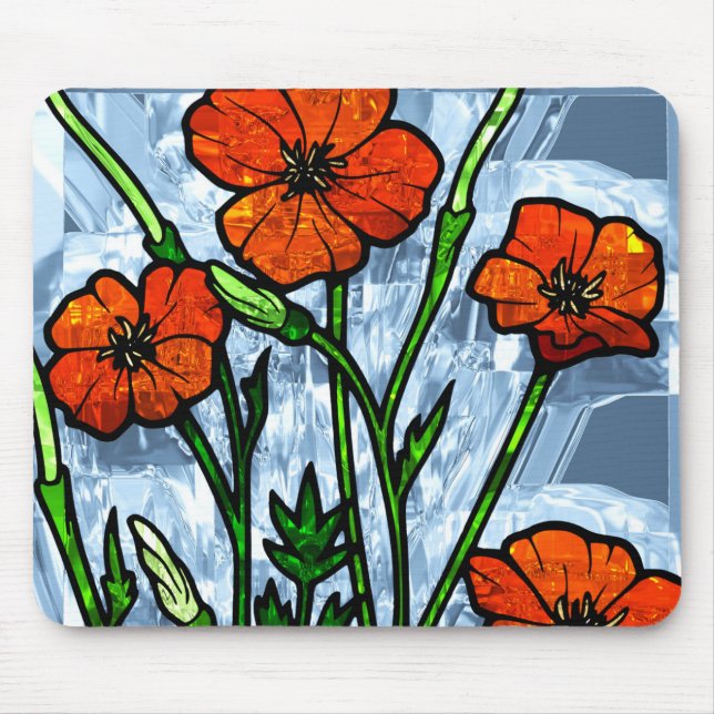 Alfombrilla De Ratón Decoración Flor 40 Mousepads (Frente)