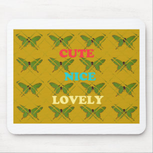 Alfombrilla De Ratón Decoración Mariposa colorida: Agradable, Agradable