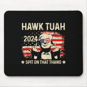 Alfombrilla De Ratón Dedo medio Funny Hawk Tush Bandera Trump 2024 24 V