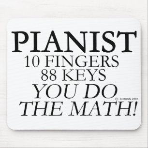 Alfombrilla De Ratón Dedos del pianista 10 88 llaves