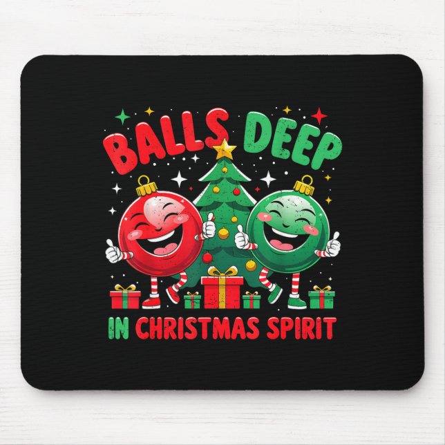 Alfombrilla De Ratón Deep In Christmas Srit Funny Ornament  (Frente)