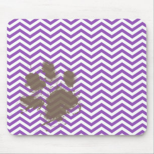 Alfombrilla De Ratón Deep Lilac Chevron