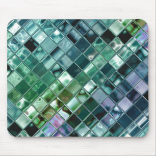 Alfombrilla De Ratón Deep Sea Liquid Mosaic Tile Art