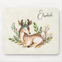 Deer acuarela de bonito que baja el Boho