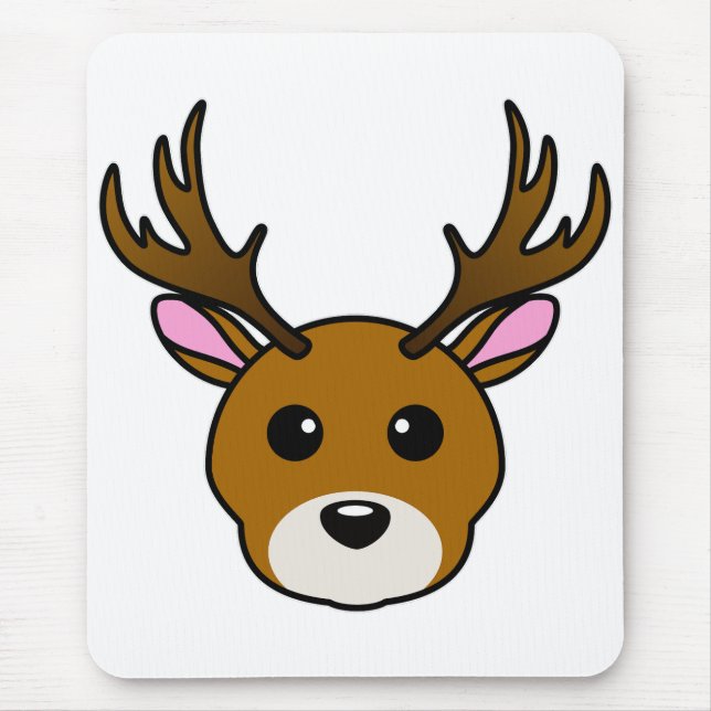 Alfombrilla De Ratón Deer de Personalizado lindo (Frente)