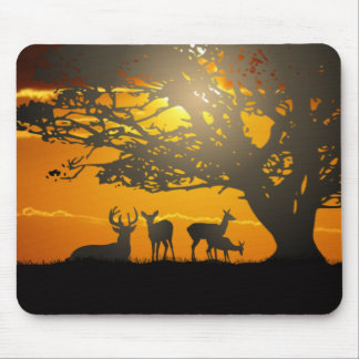 Alfombrilla De Ratón Deer Silhouette
