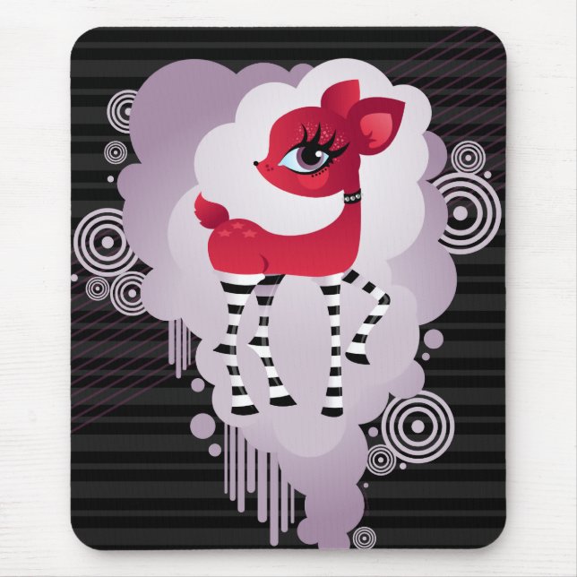 Alfombrilla De Ratón Deerie candente Mousepad (Frente)
