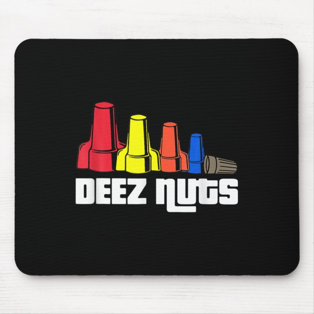 Alfombrilla De Ratón Deez Nuts Electrician Para Hombres Mujeres (Frente)