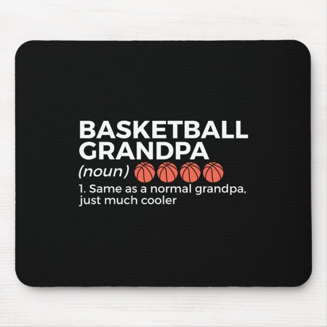 Alfombrilla De Ratón Definición de abuelo de baloncesto (Frente)