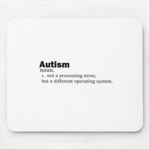Alfombrilla De Ratón Definición de autismo: no es una discapacidad una 