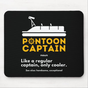 Alfombrilla De Ratón Definición de Capitán de Pontón - Pontooning de ba
